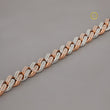 Personalized Rose Gold Moissanite Diamond Custom Bracelet by Ivevar - View 3