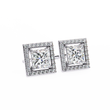 Precious Adornments Lab Grown Princess Cut Diamond Earrings Unparalleled Elegance - View 10
