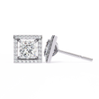 Precious Adornments Lab Grown Princess Cut Diamond Earrings Unparalleled Elegance - View 4