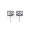 Precious Adornments Lab Grown Princess Cut Diamond Earrings Unparalleled Elegance - View 6