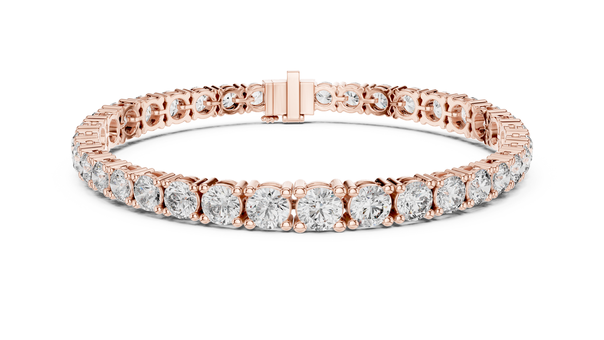 Round Lab Diamond Tennis Bracelet For Her Jewelry - View 2