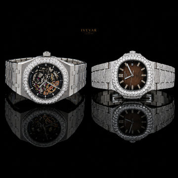 Premium Moissanite Iced-Out Watches with Diamond Bezel Hip Hop Luxury Men’s Watch By Ivevar