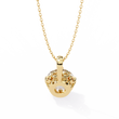 Round Moissanite Diamond Solitaire Double Prong Pendant - View 8
