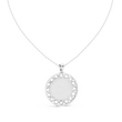 Circular Medallion Pendant with Cluster Round Lab Grown Diamond - View 9