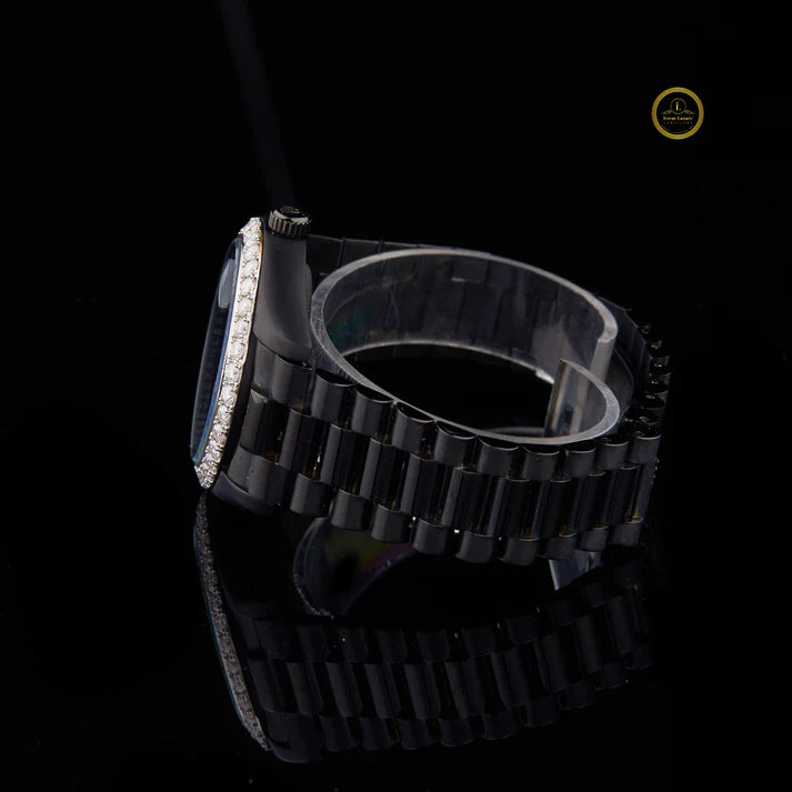 Prestige Black And Rose Gold Crystal Timepiece Luxury Watch Collection By Ivevar - View 6