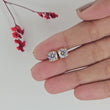Cushion Cut Lab Diamond Solitaire Stud Earring