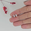 Marquise Cut Moissanite Diamond Classic Solitaire Stud Earring