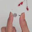 Minimalist Emerald Cut Lab Diamond Bezel Solitaire Engagement Ring
