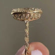 Halo Marquise Cut Lab Diamond Engagement Ring with Pavé Band