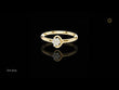 Vintage Round Lab Diamond Cluster Delicate Ring