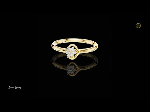 Vintage Round Lab Diamond Cluster Delicate Ring