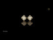 Geometric Cage Round Brilliant Cut Lab Diamond Stud Earrings With Openwork Frame