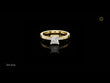 Princess Cut Lab Diamond Solitaire Engagement Ring with Pavé Band