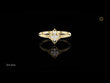 Floral Moissanite Diamond Cluster Ring With Round Cut Brilliant