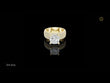 Four Row Cushion Lab Diamond Engagement Ring Pave Wedding Band