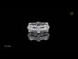 Round Cut Moissanite Diamond Pave Wedding Band