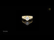 Brilliant Round Moissanite Diamond Cathedral Engagement Ring With Four Prong