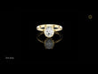 Modern Bezel Set Oval Lab Diamond Solitaire Engagement Ring