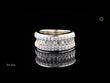 Baguette and Round Moissanite Diamond Wide Eternity Ring Wedding Band