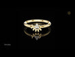 Modern Round Lab Diamond Cluster Delicate Ring