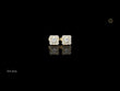 Princess Cut Moissanite Diamond Square Halo Stud Earring