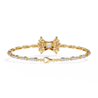 Princess And Round Cut Lab Diamond Vintage Style Tennis Bracelet - View 5