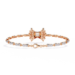 Princess And Round Cut Lab Diamond Vintage Style Tennis Bracelet - View 6