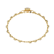 Princess Cut Lab Diamond Floral Link Bracelet for Women - View 5