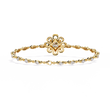 Princess Cut Lab Diamond Floral Link Bracelet for Women - View 8