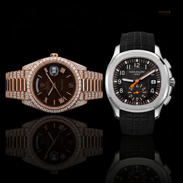 Elite Watch Collection – Rose Gold Luxury & Black Rubber Strap Chronograph Watches By Ivevar