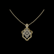 Openwork Quatrefoil Lab Grown Diamond Pattern Necklace