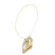 Divine Radha Krishna Peacock Frame Lab Grown Diamond Pendant - View 10
