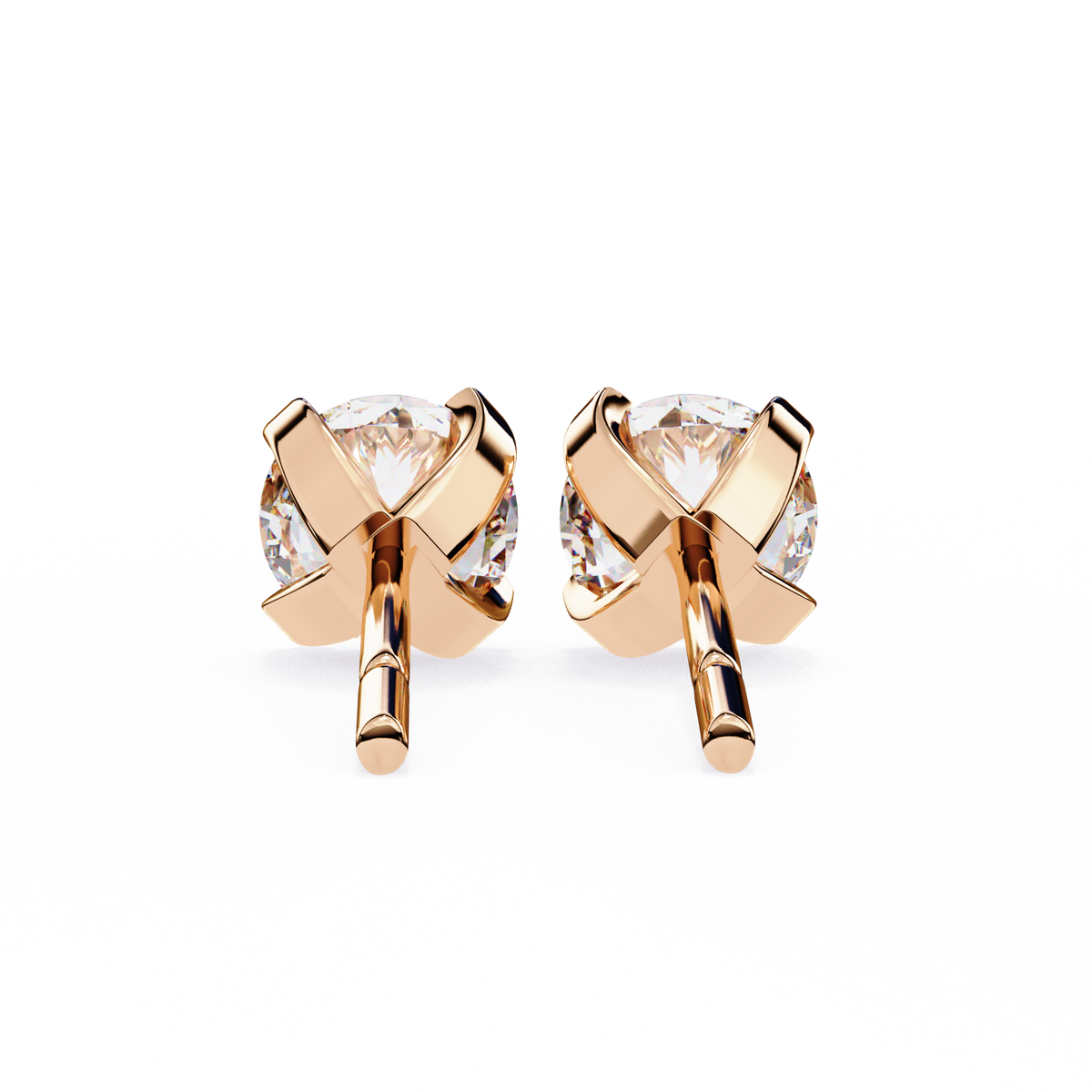 Real Sparkle Lab Grown Round Diamond Cut Earring Responsible Sourcing For Her - View 6