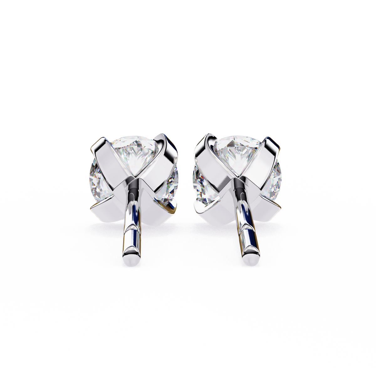 Real Sparkle Lab Grown Round Diamond Cut Earring Responsible Sourcing For Her - View 7
