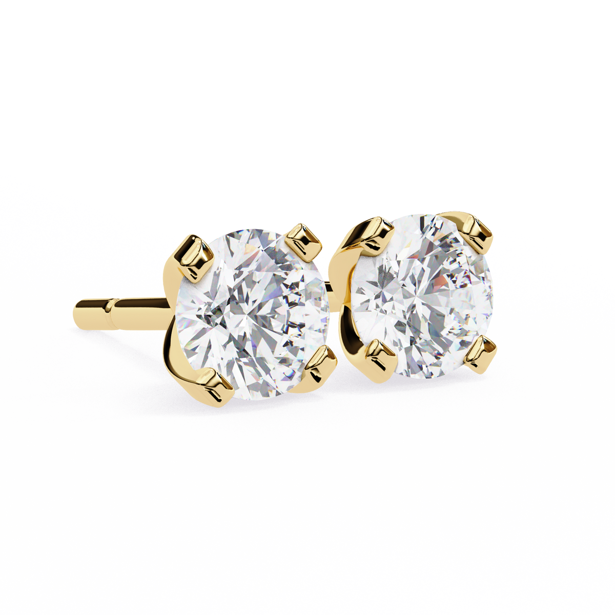 Real Sparkle Lab Grown Round Diamond Cut Earring Responsible Sourcing For Her - View 9