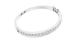 Round Cut Lab Diamond Hinged Bangle with Channel Setting - View 9