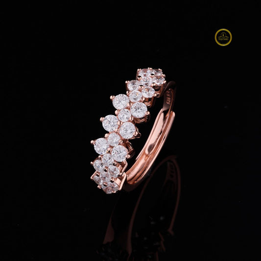 Round Moissanite Diamond Anniversary Ring For Women - View 2