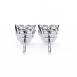 Romantic Brilliant Heart Shaped Lab Grown Stud Earrings in Elegant Prong Setting for Timeless Sparkle - View 10