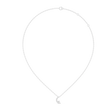 Crescent Moon Pendant with Pave Round Lab Grown Diamond - View 12