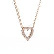 Romantic Love Motif Pendant with Round Lab Grown Diamond - View 6