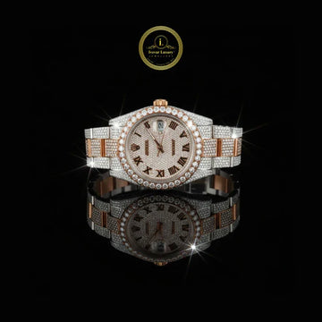 Full Iced Out Lab Diamond Watch for Men IVEVAR Luxury Statement Piece