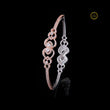 Round Cut Lab Diamond Delicate Dual Tone Embrace Bracelet For Her - View 4