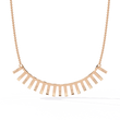 Geometric Moissanite Diamond Fringe Statement Necklace - View 9
