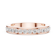 Round Cut Lab Grown Diamond Men's Single Row Channel Set Ring - View 9