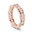 Round Cut Lab Grown Diamond Men's Cross Station Shared Prong Ring - View 3