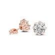 Eternal Spark Classic Solitaire Stud Earrings with Round Lab Diamond - View 6