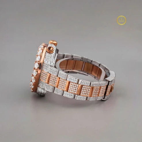 Luxury Rose Gold & Iced Out Diamond Watches Premium Statement Watch Collection