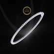 Round Cut Lab Diamond Box Clasp Tennis Bracelet - View 10