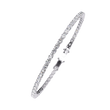 Round Cut Lab Diamond Classic Tennis Bracelet with Sparkling Timeless - View 4