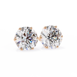 Round Cut Lab Diamond Earrings Elevate Your Everyday Look Classy - View 5